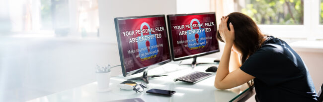 Ransomware,Cyber,Attack.,Encrypted,Files,Text,Screen